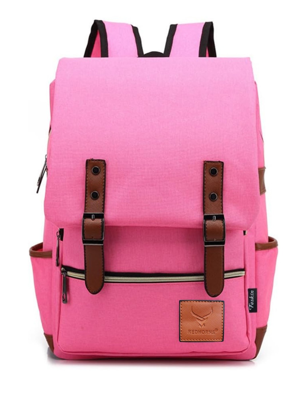 

REDHORNS Unisex Backpack with Anti-Theft, Pink