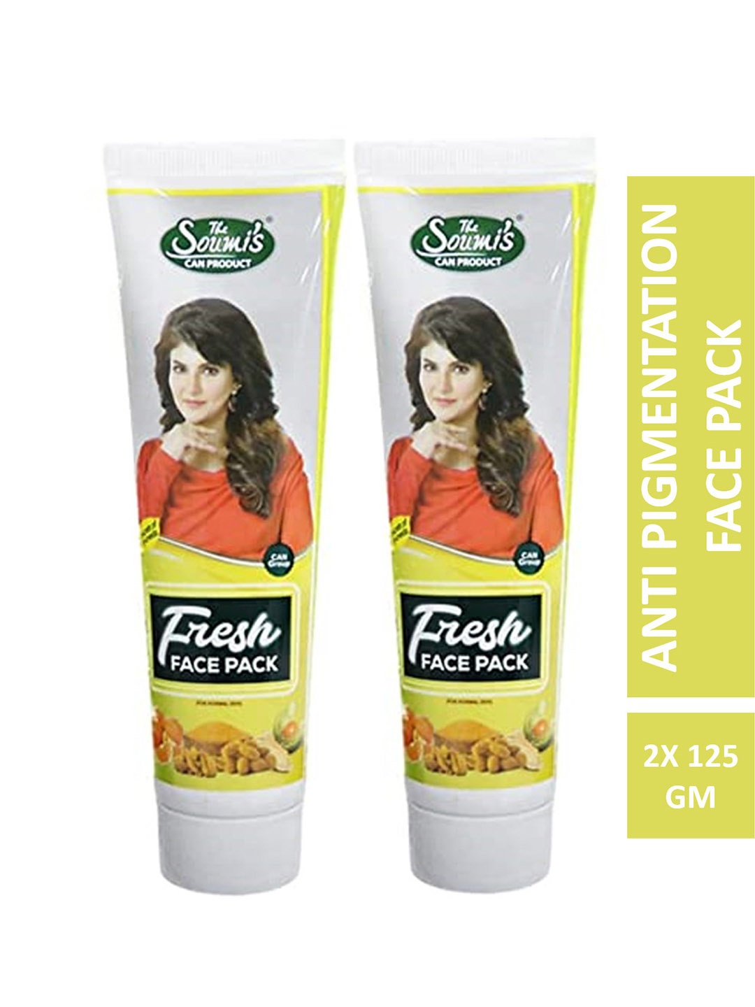 

THE SOUMI'S CAN PRODUCT Set of 2 Fresh Face Pack - 125gm Each, White
