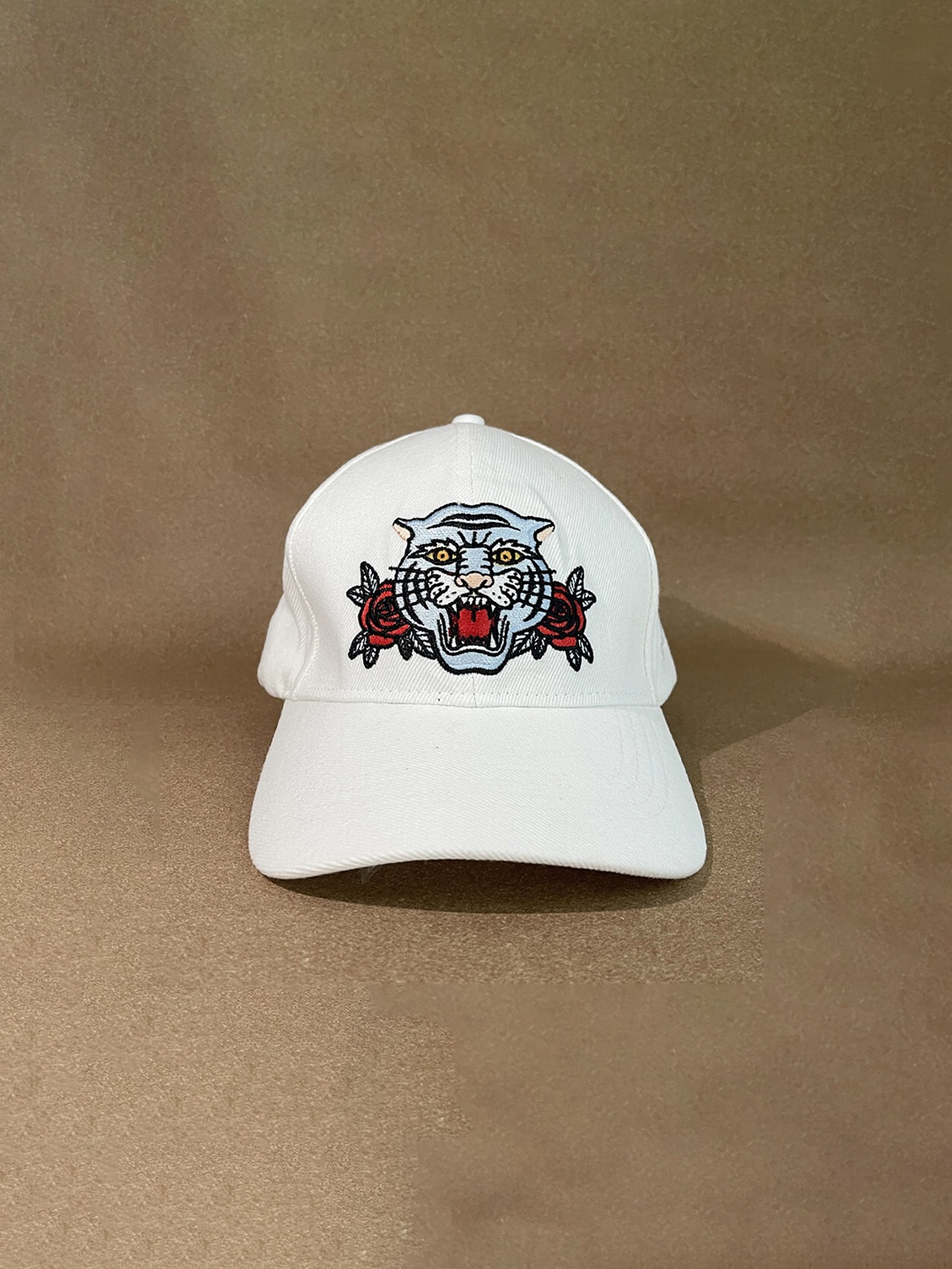

MAATIR DESIGNS Unisex Embroidered Baseball Cap, White