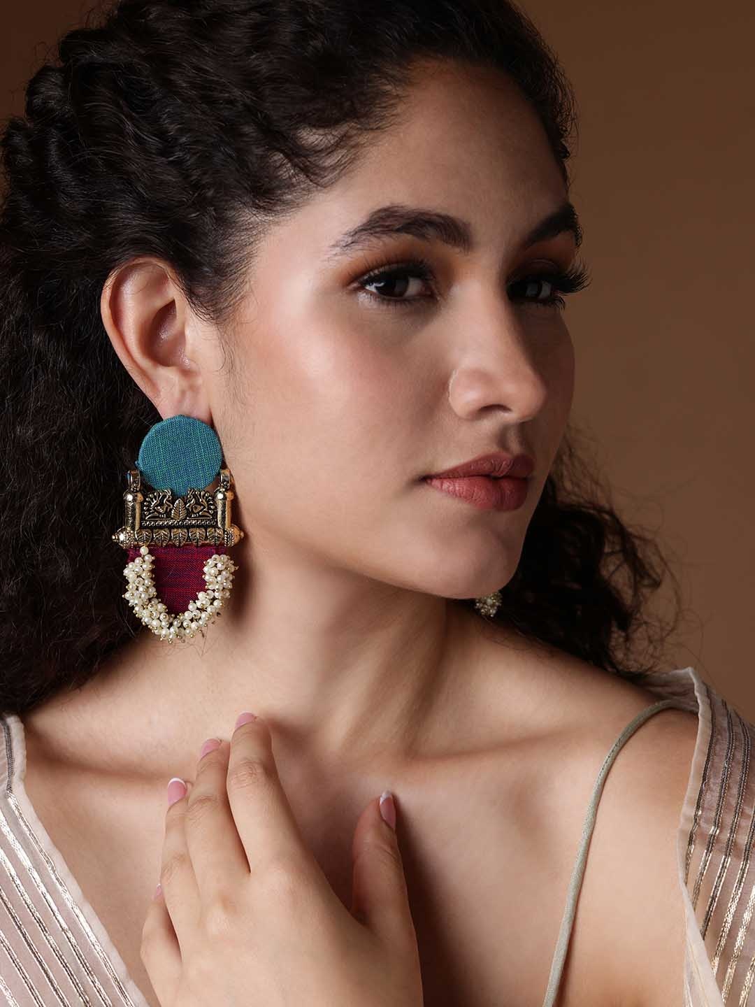 

PANASH Contemporary Drop Earrings, Gold