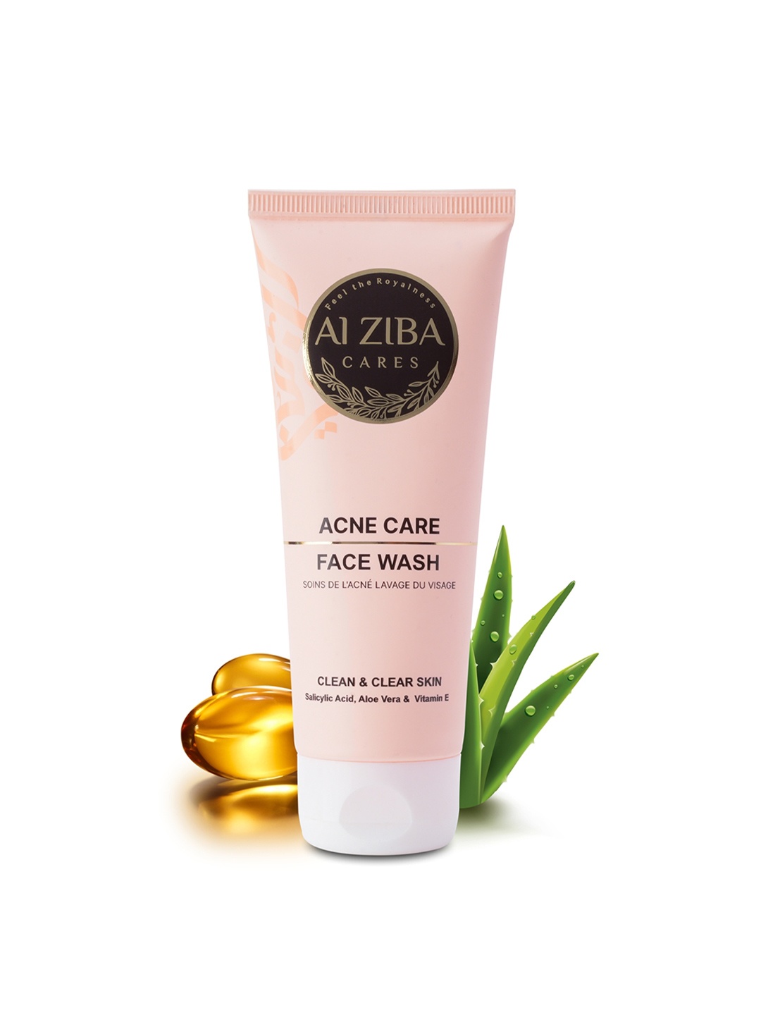 

ALZIBA CARES Acne Care With Aloe Vera & Vitamin E Face Wash - 100 ml, Tan