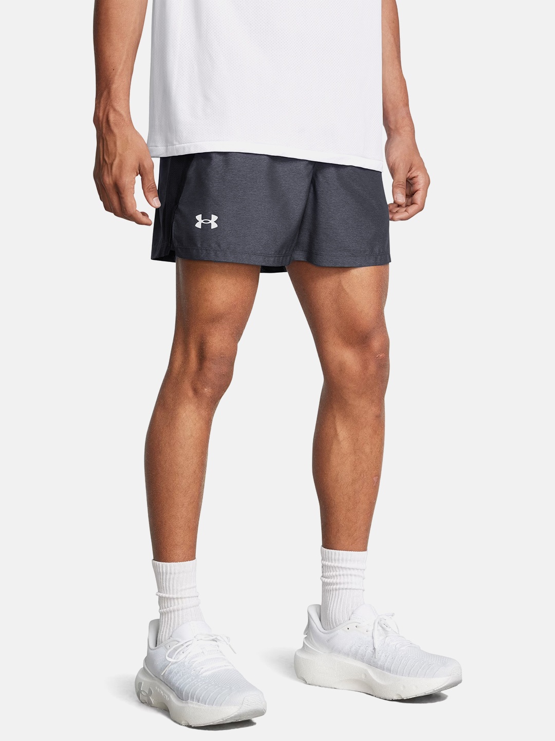 

UNDER ARMOUR Men Slim Fit Running Shorts, Grey