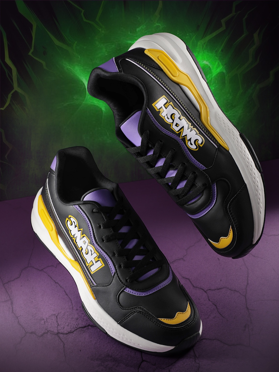 

MARVEL STREET Men Printed Everyday Sneakers, Black