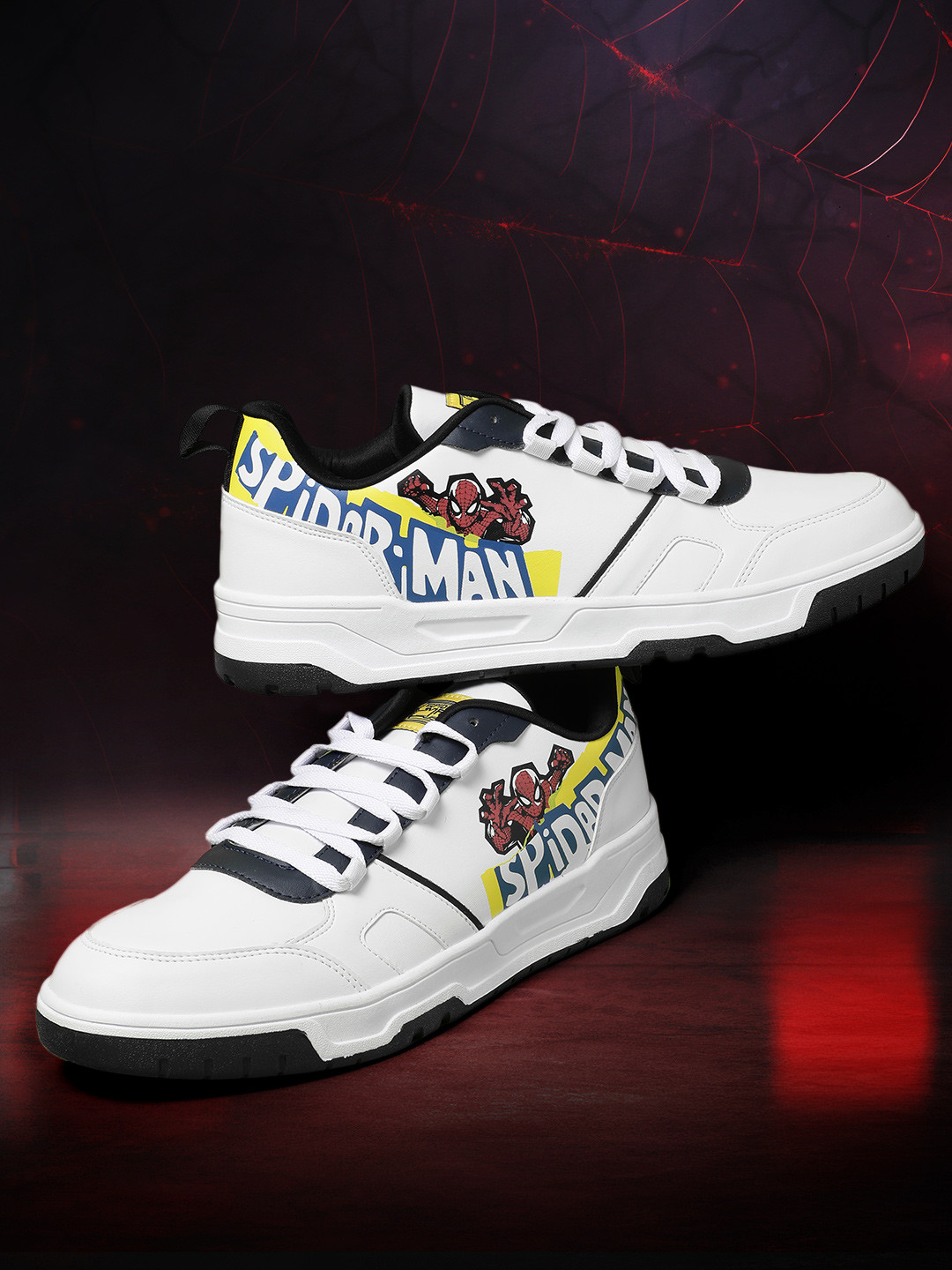 

MARVEL STREET Men Spider-Man Printed Sneakers, White