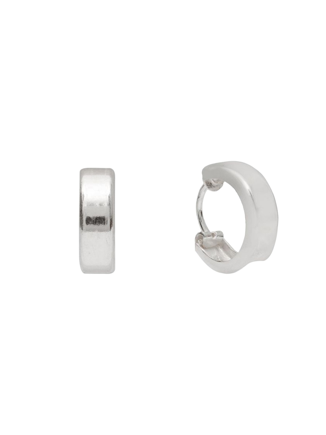 

De Flossy Silver Women 925 Sterling Silver Circular Studs Earrings