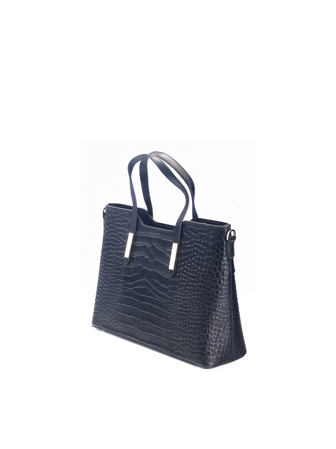 

Calvadoss Textured Leather Shopper Handheld Bag with Tasselled, Black