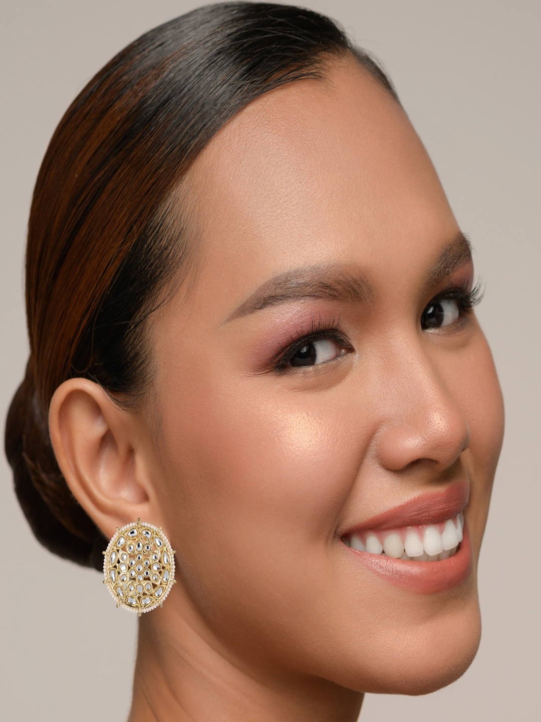 

BDIVA Contemporary Studs Earrings, Gold