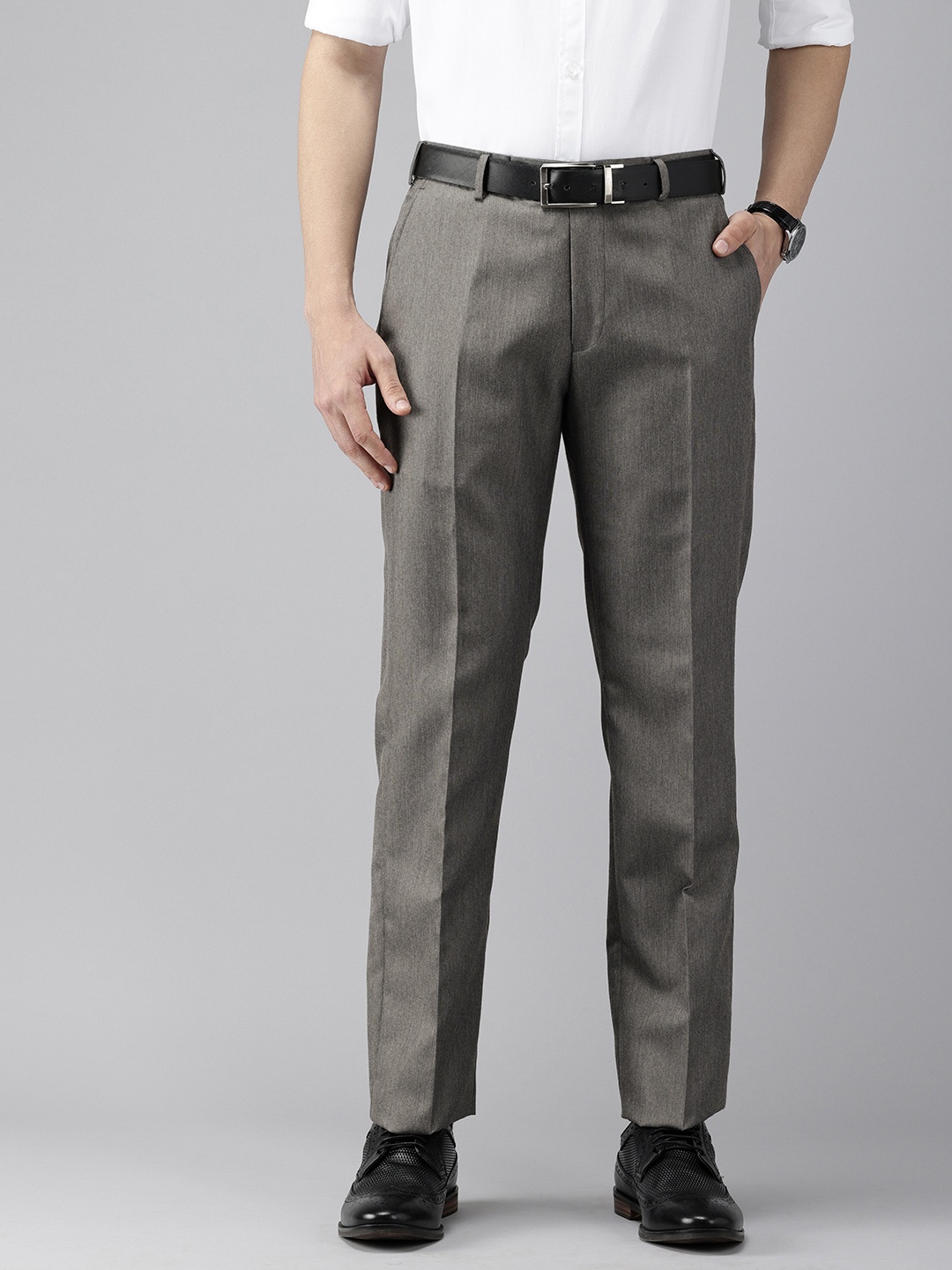 

Park Avenue Men Formal Trousers, Grey