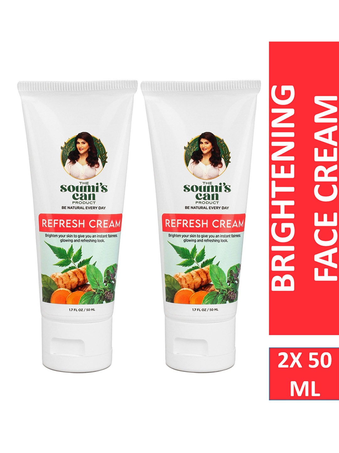 

THE SOUMI'S CAN PRODUCT Set of 2 Refresh Cream With Vitamin C - 50ml Each, White