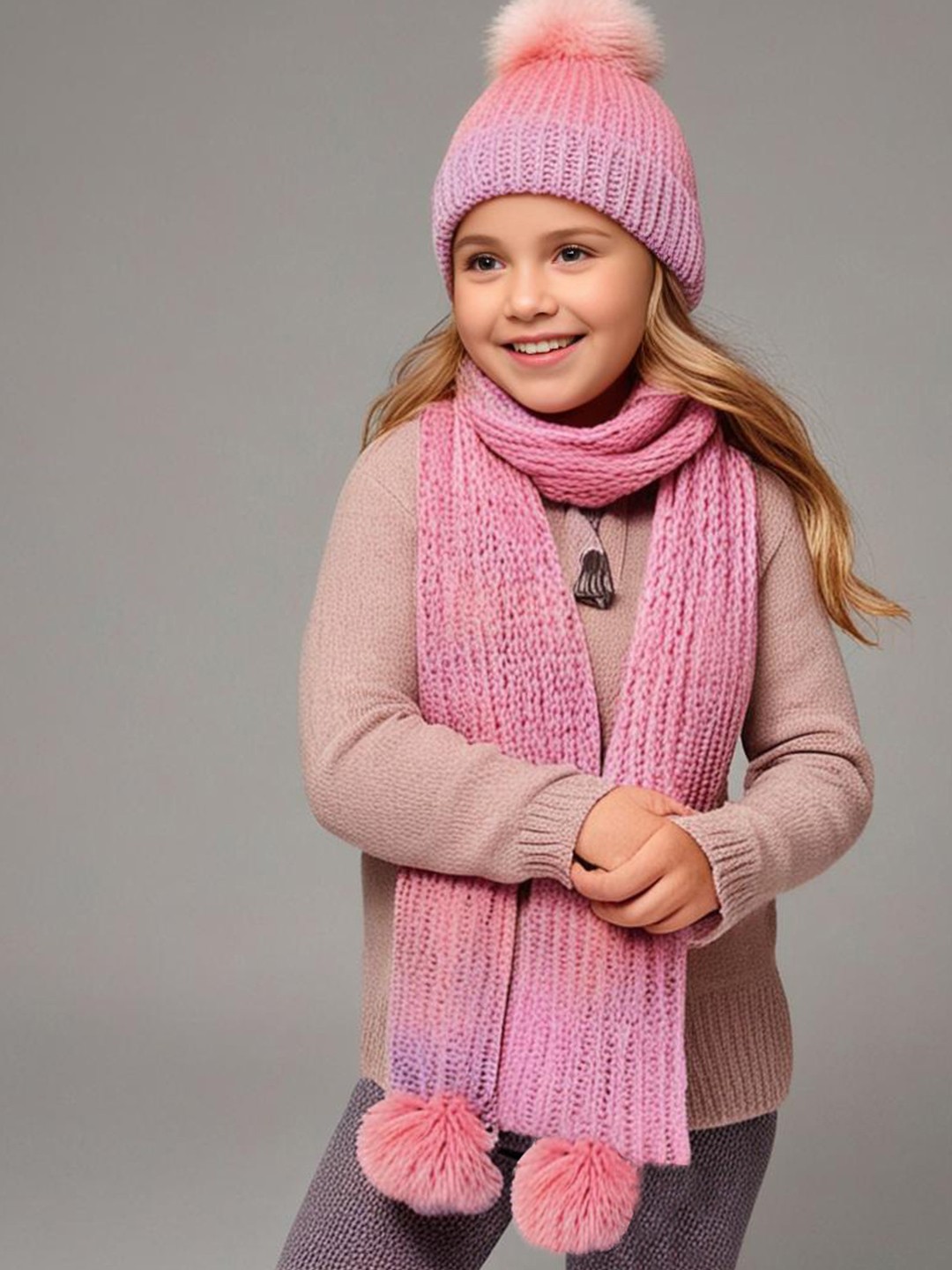 

Cherry Crumble Unisex Kids Beanie, Pink