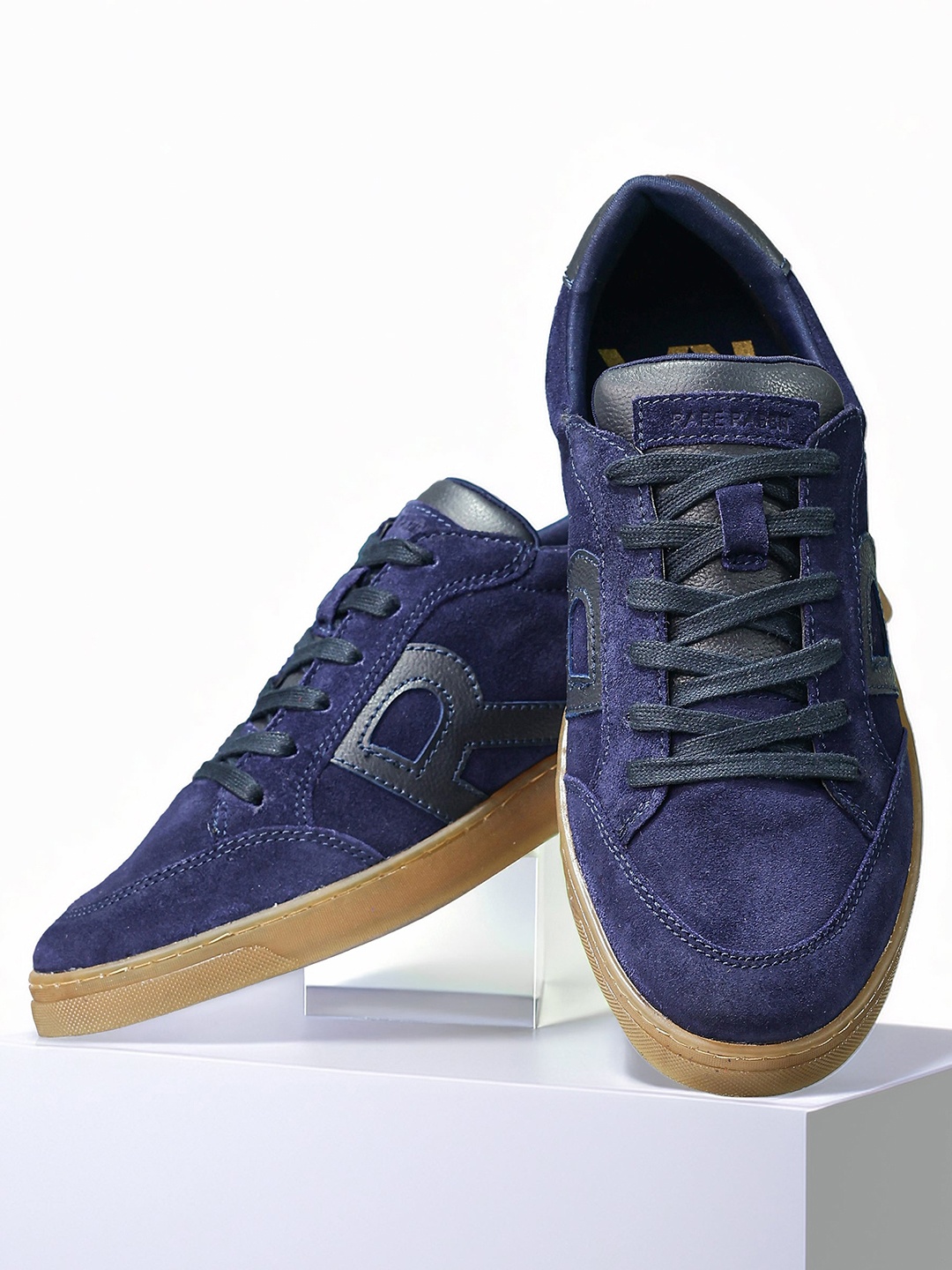 

RARE RABBIT Men Suede Sneakers, Blue