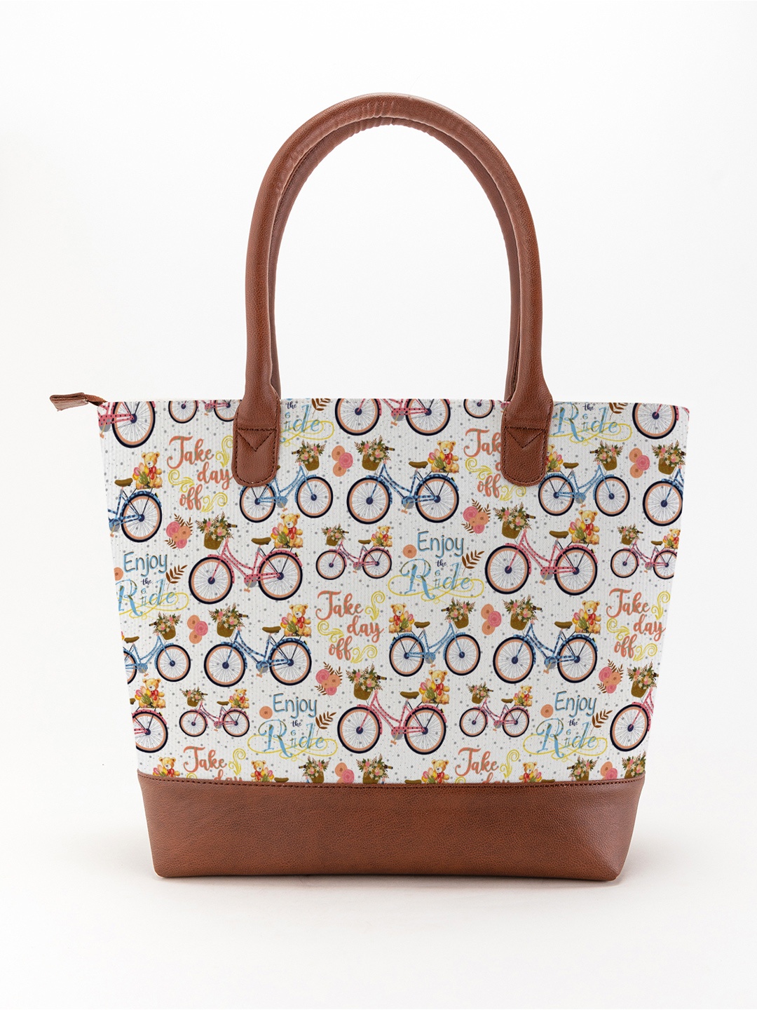 

Kalankit Printed Shopper Tote Bag, White
