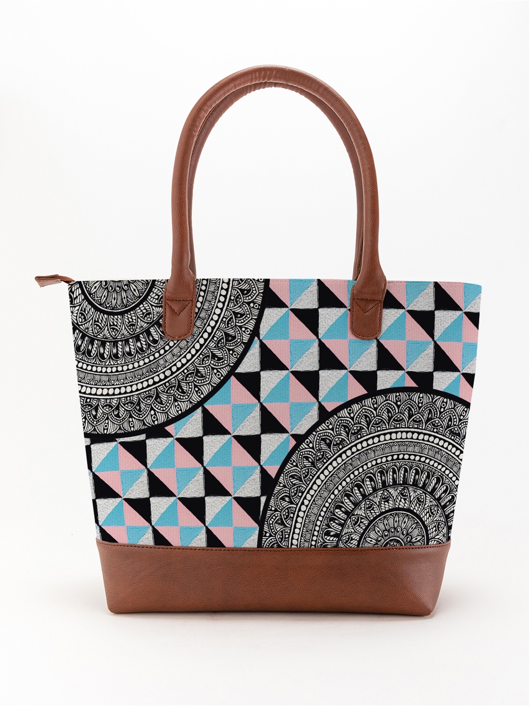 

Kalankit Geometric Printed Oversized Shopper Tote Bag, Blue