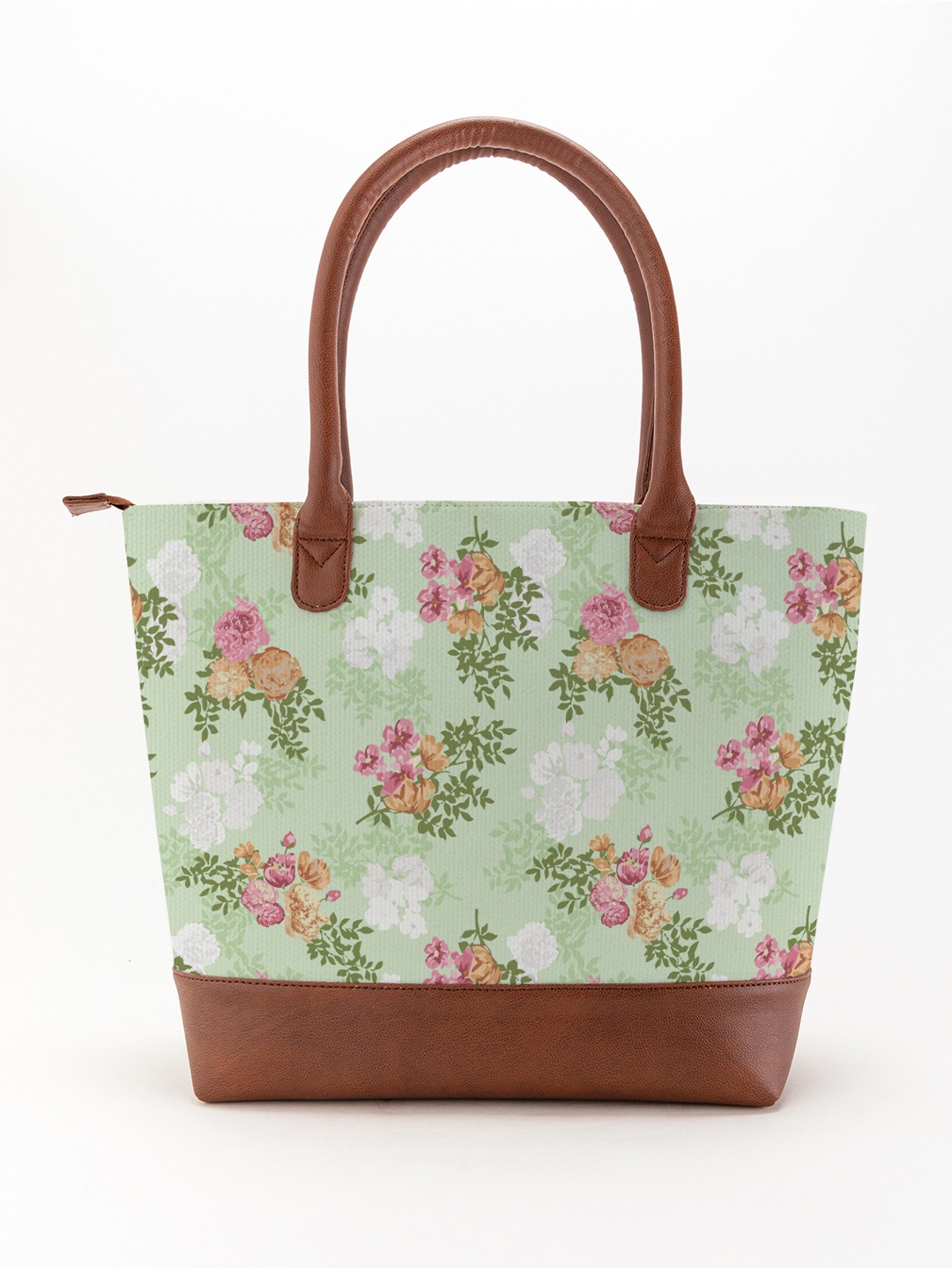 

Kalankit Floral Printed Shopper Tote Bag, Green