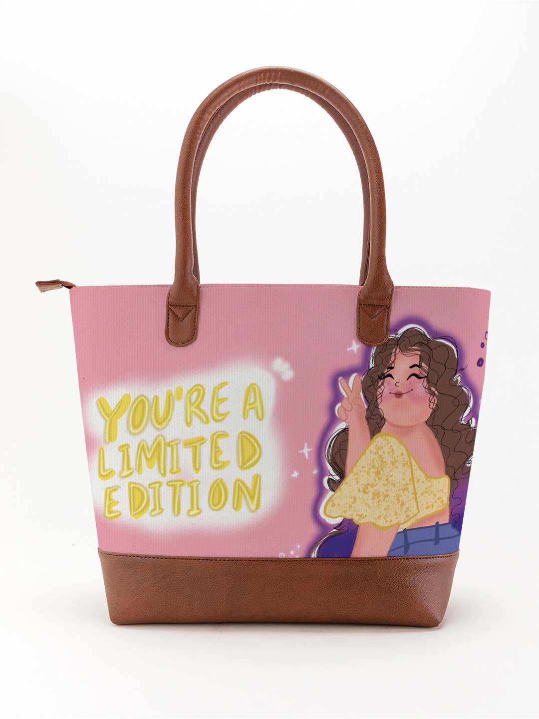 

Kalankit Shopper Tote Bag with Tasselled, Pink