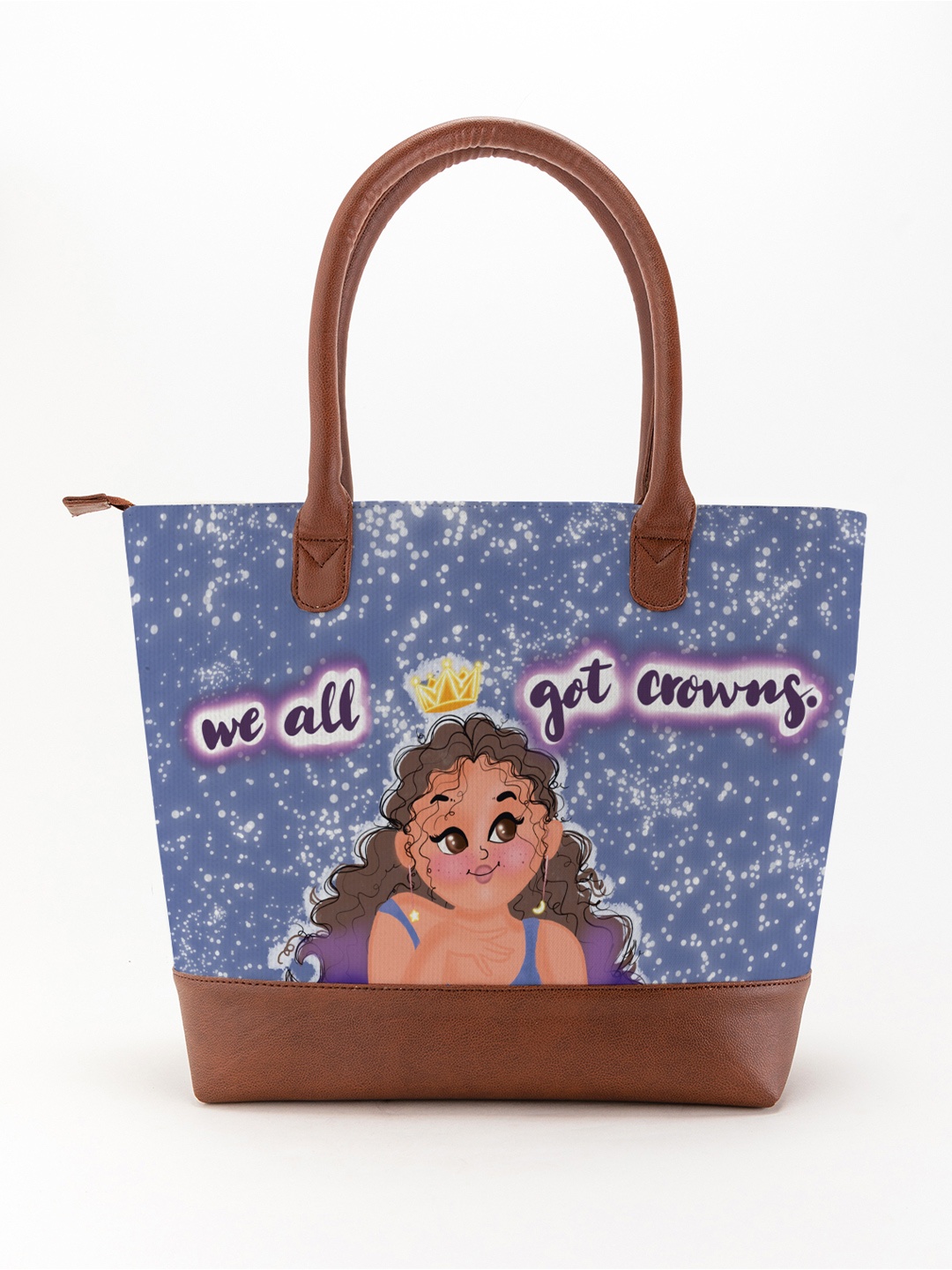 

Kalankit Printed Oversized Shopper Tote Bag, Blue