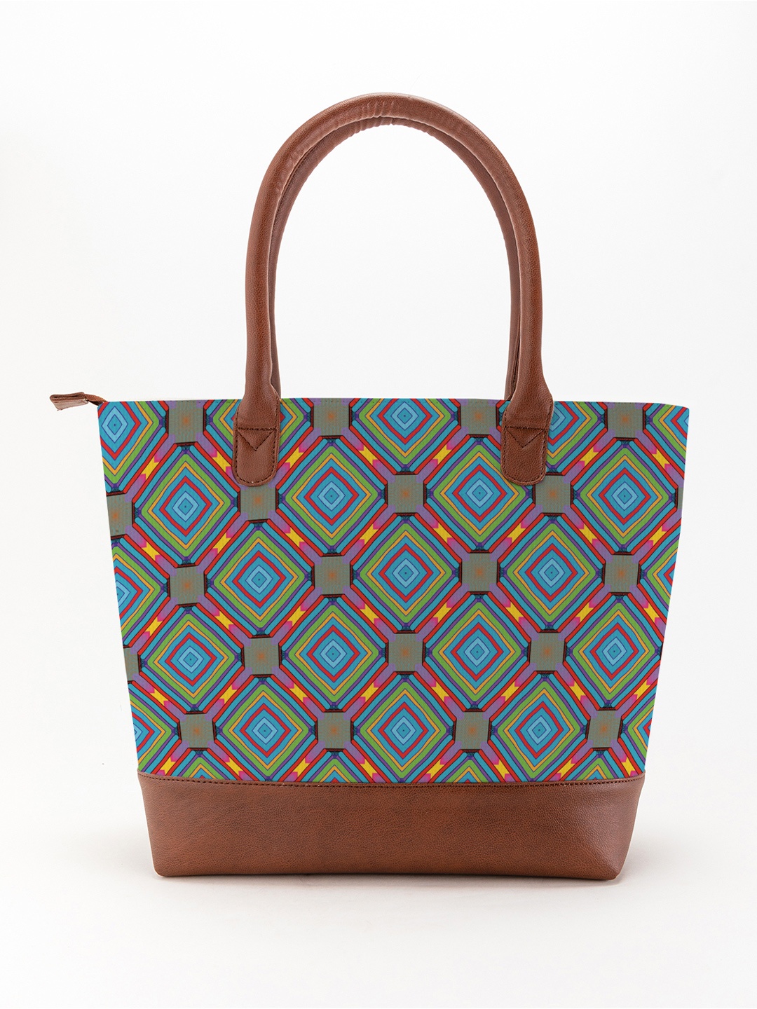 

Kalankit Geometric Printed Shopper Handheld Bag, Blue