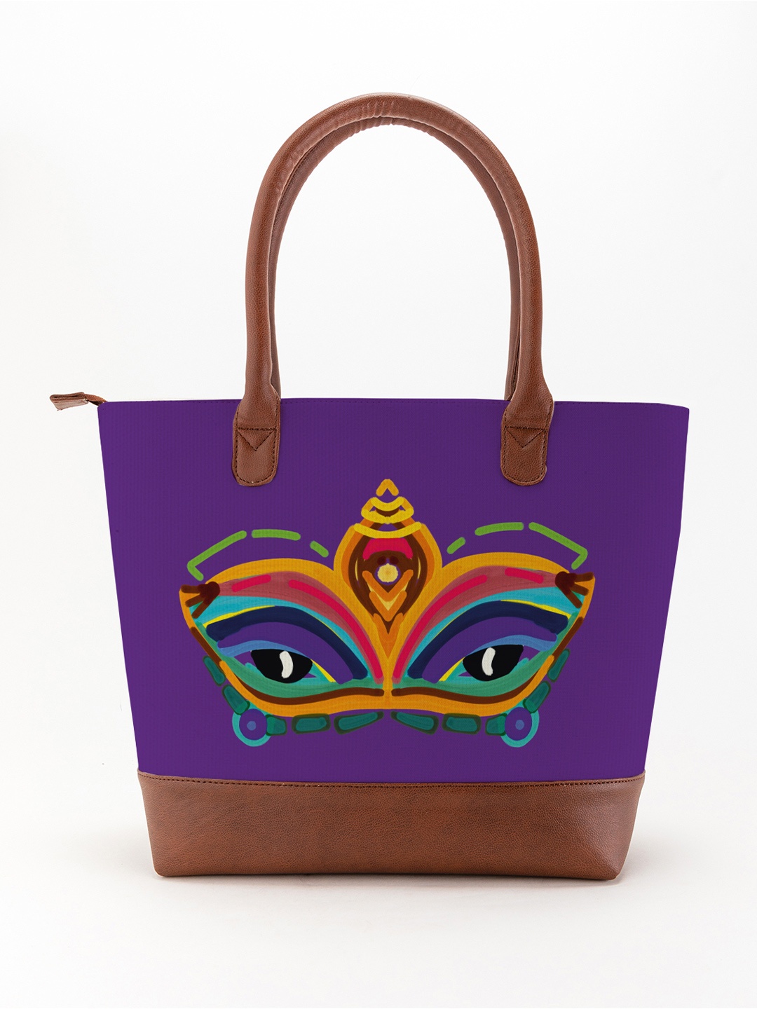 

Kalankit Printed Shopper Tote Bag, Purple