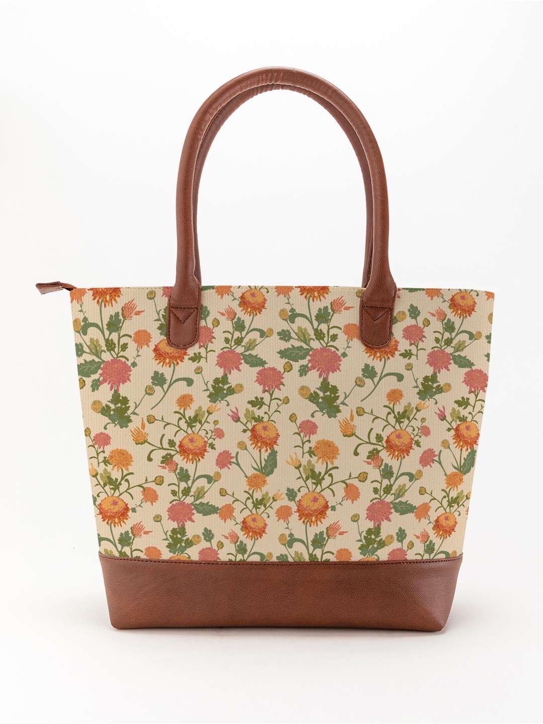 

Kalankit Floral Printed Shopper Tote Bag, Beige