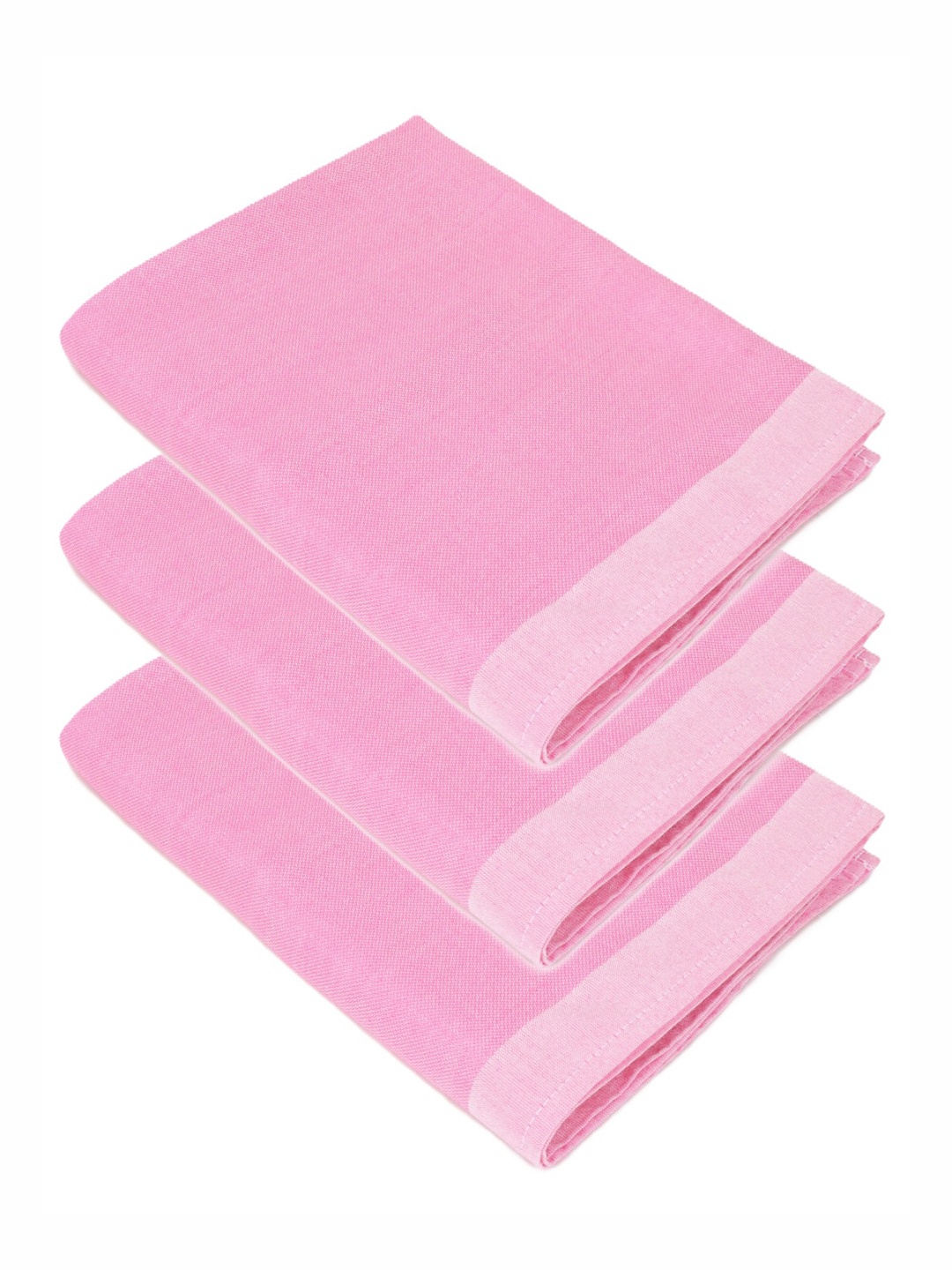 

ZAHYA Pink Set of 3 Bamboo Gym Face Towels