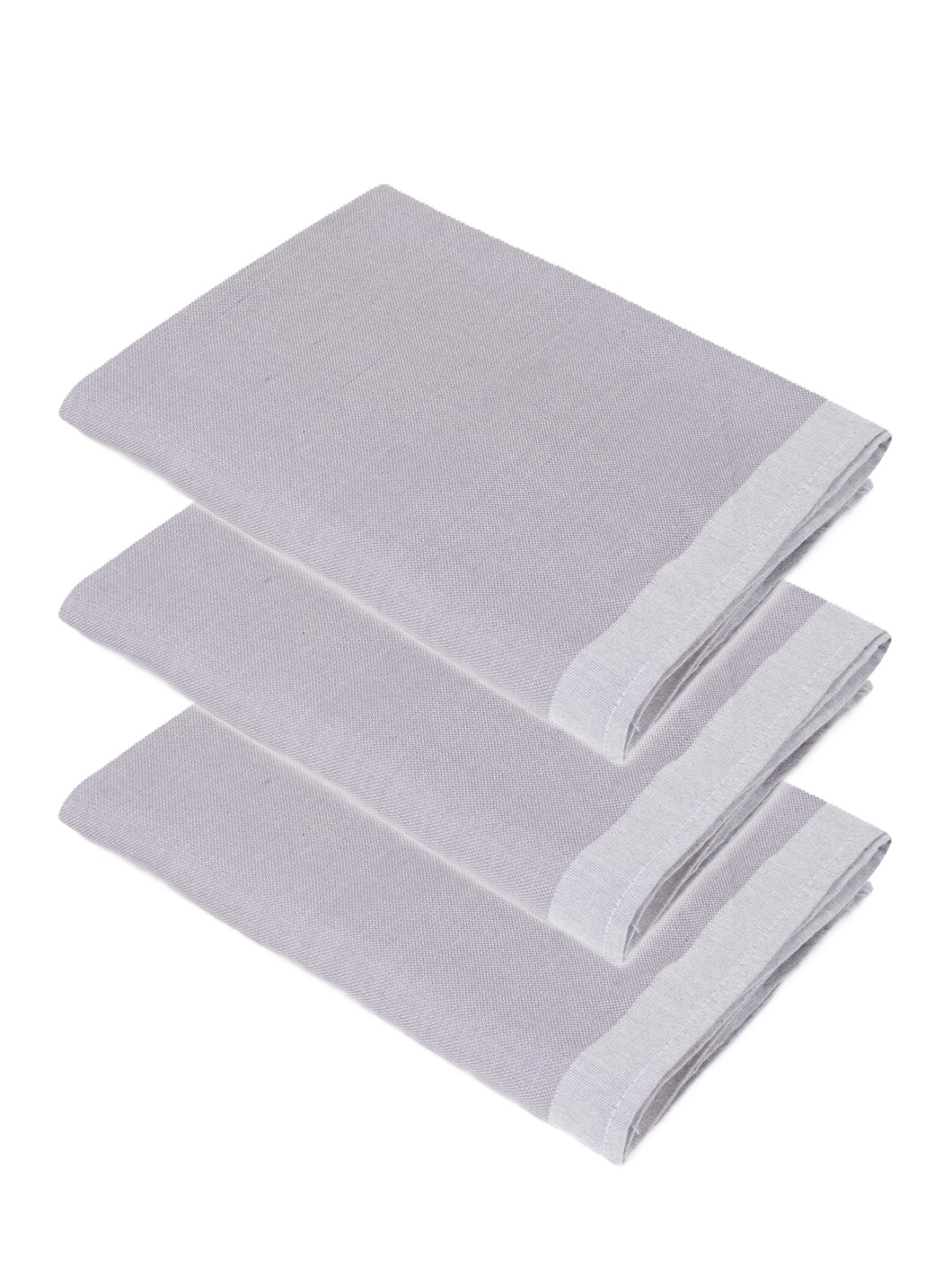 

ZAHYA Grey Set of 3 Bamboo Gym Face Towels