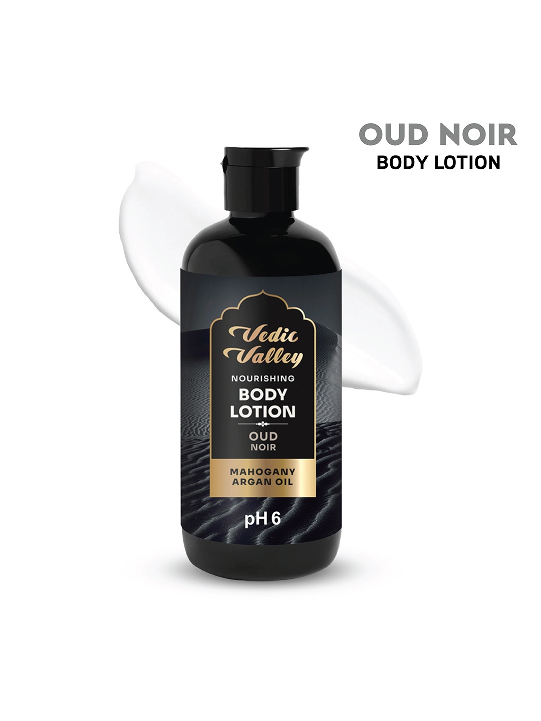 

Vedic Valley Oud Noir pH6 Nourishing Body Lotion With Mahogany & Argan Oil - 300ml, Black