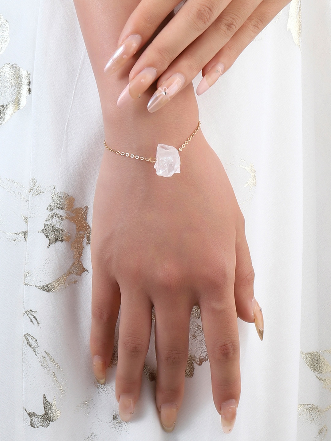 

SALTY Stone Of Feminine Link Bracelet, Gold