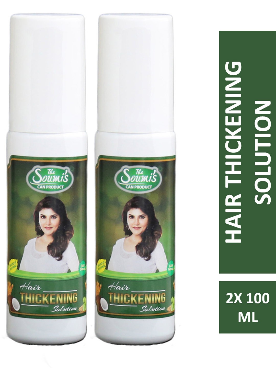 

THE SOUMI'S CAN PRODUCT Set Of 2 Hair Thickening Spray- 100 ml Each, White