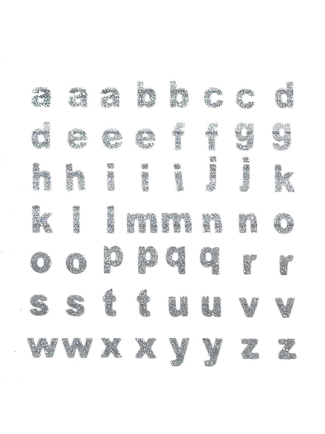 

Comet Busters Silver Toned Printed Self-Adhesive Alphabet Wall Sticker