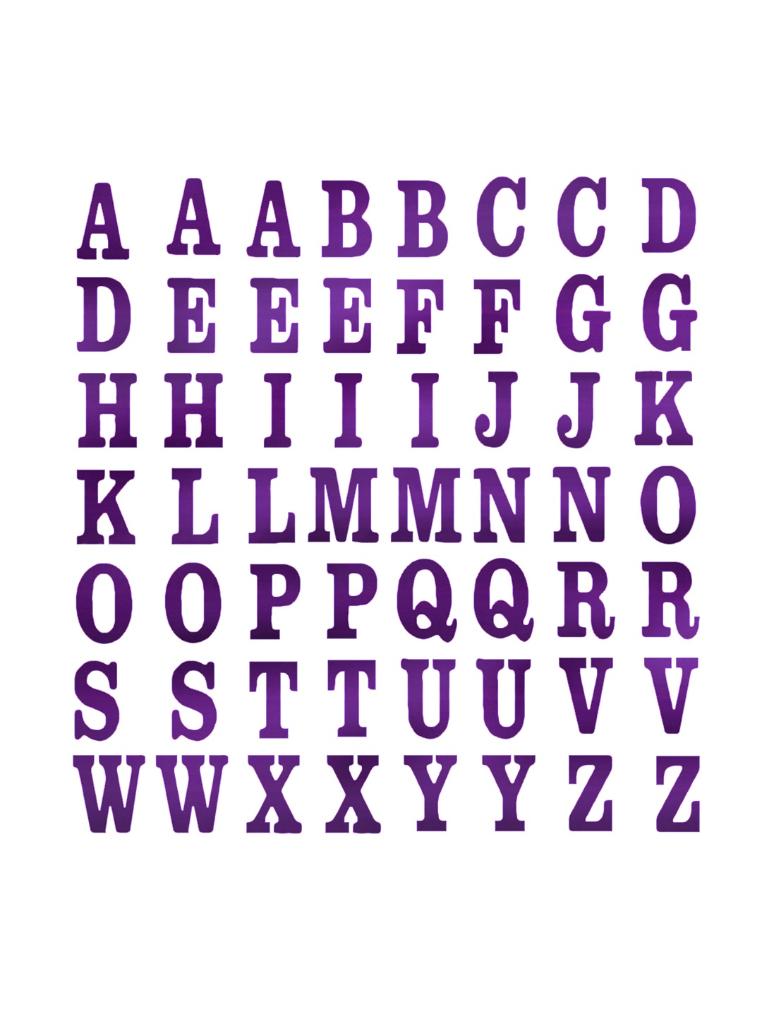 

Comet Busters Purple Printed Self-Adhesive Alphabet Wall Sticker