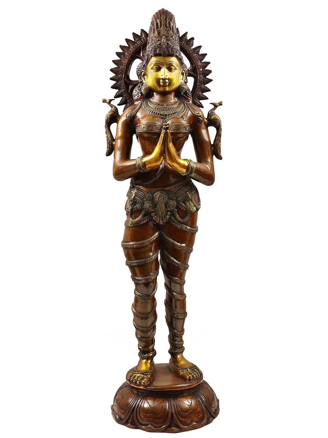 

Exotic India Grey Religious Idol Showpiece