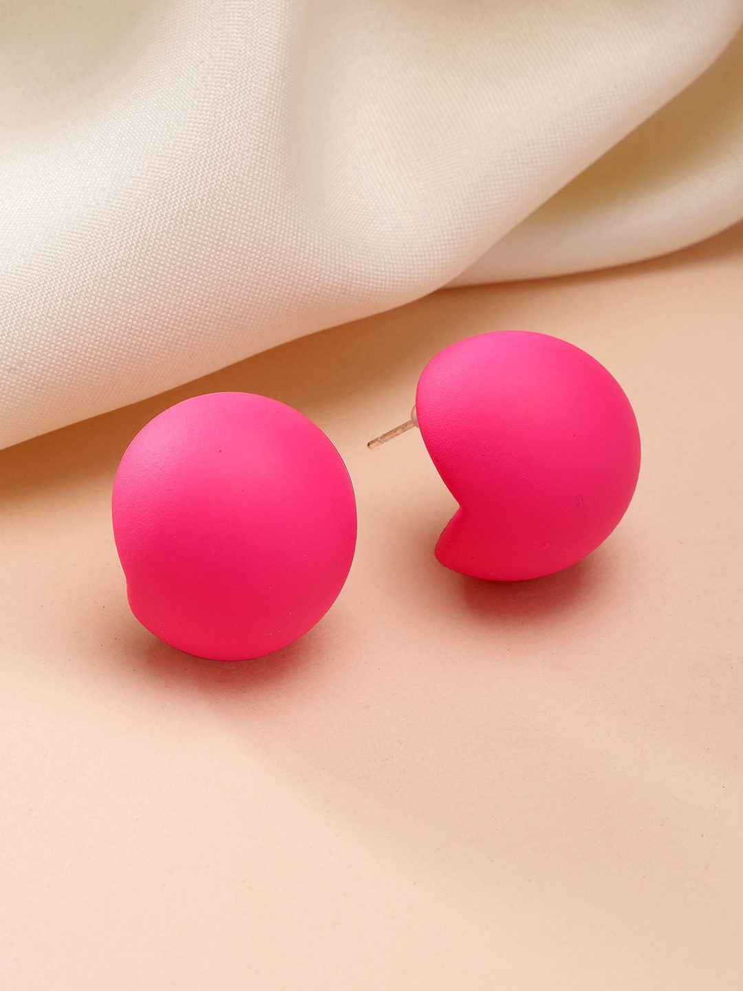 

Bohey by KARATCART Contemporary Dome Studs, Pink