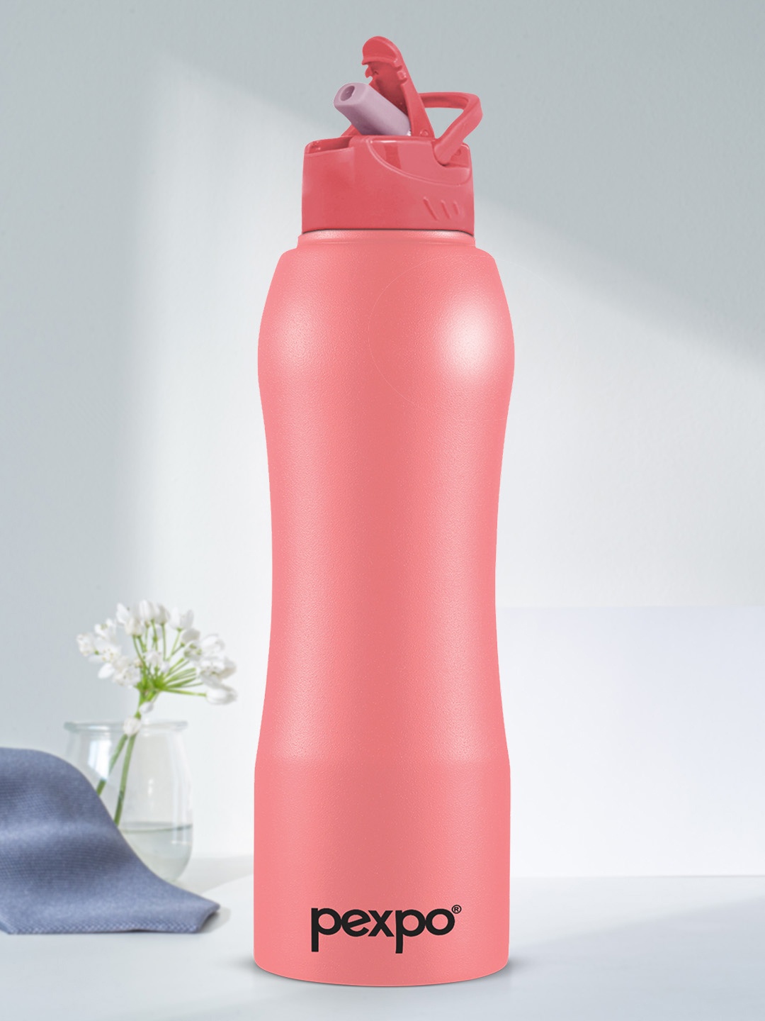 

Pexpo BELLY Refrigerator Stainless Steel 1000ml Single wall Candy Pink Water Bottle