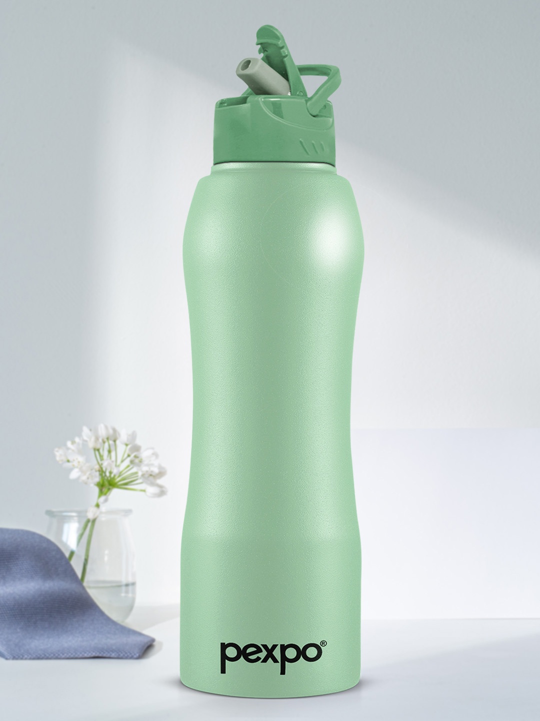 

Pexpo BELLY Refrigerator Stainless Steel 1L Single wall Sea Green Water Bottle