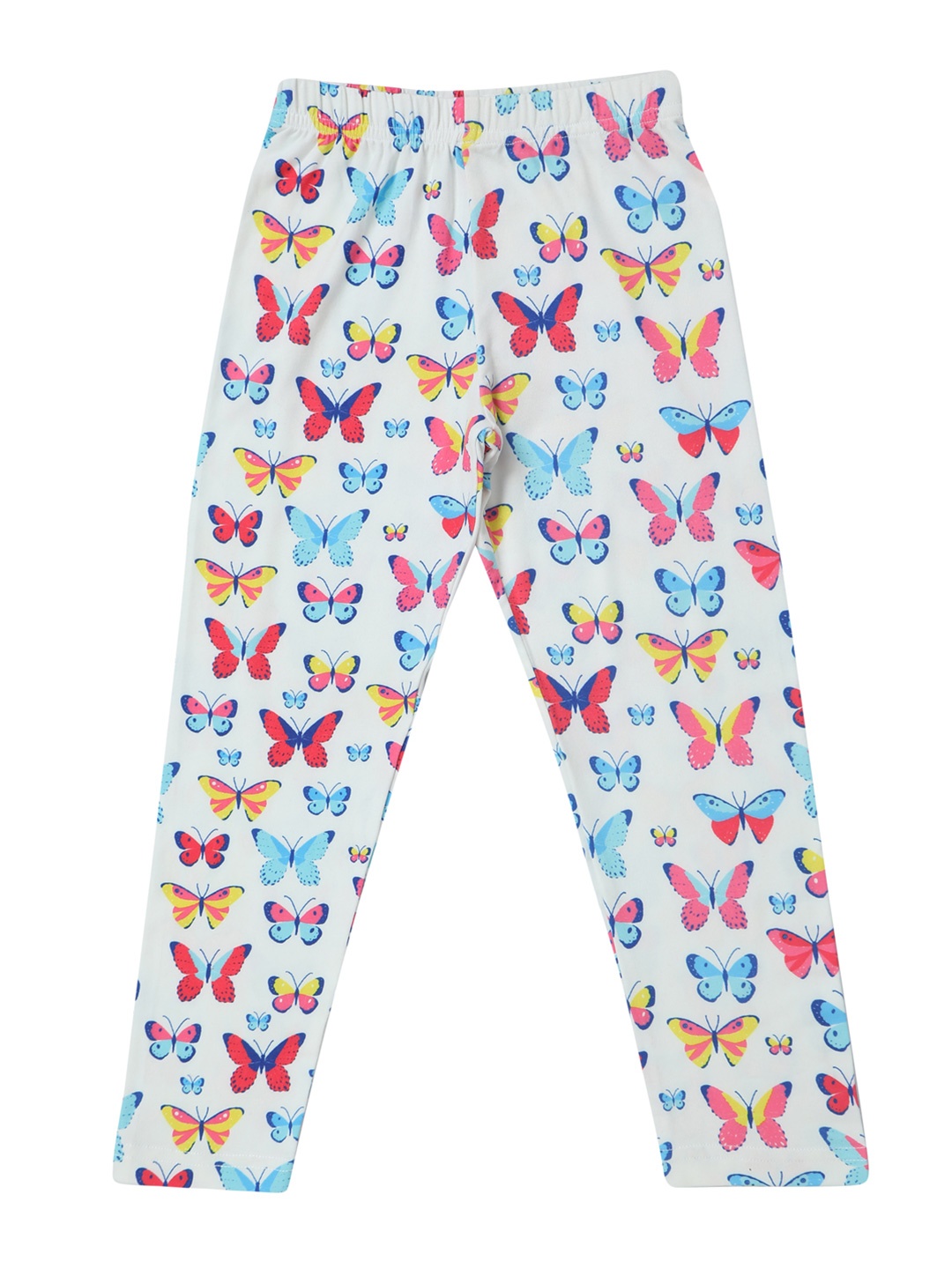 

Doodle Girls Printed Ankle-Length Leggings, White