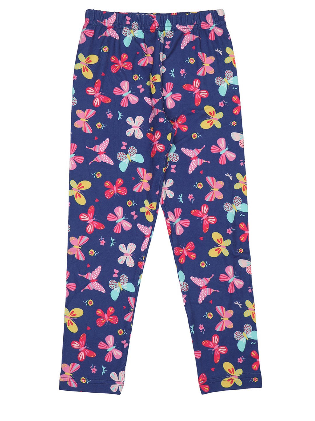 

Doodle Girls Printed Cotton Ankle-Length Leggings, Navy blue