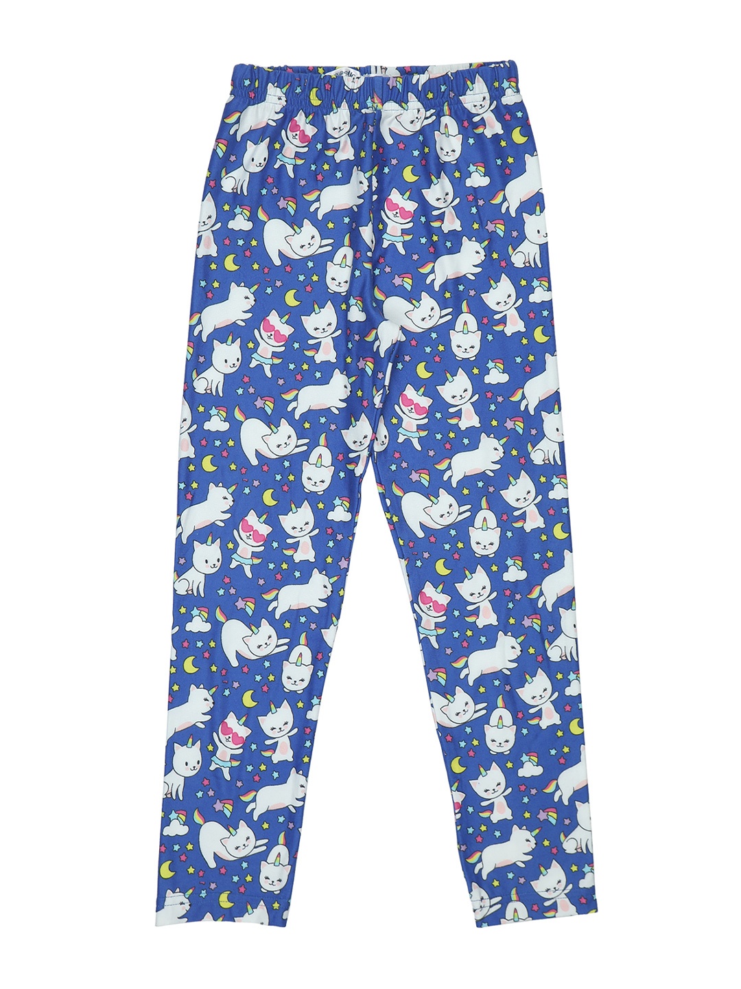 

Doodle Girls Printed Cotton Ankle-Length Leggings, Navy blue