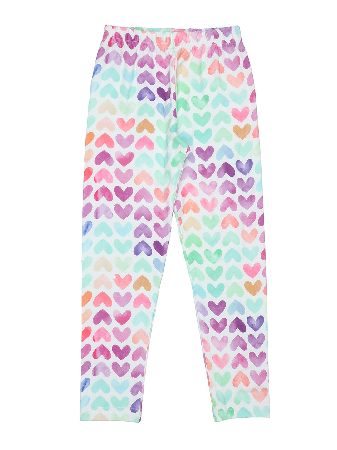 

Doodle Girls Printed Cotton Leggings, White