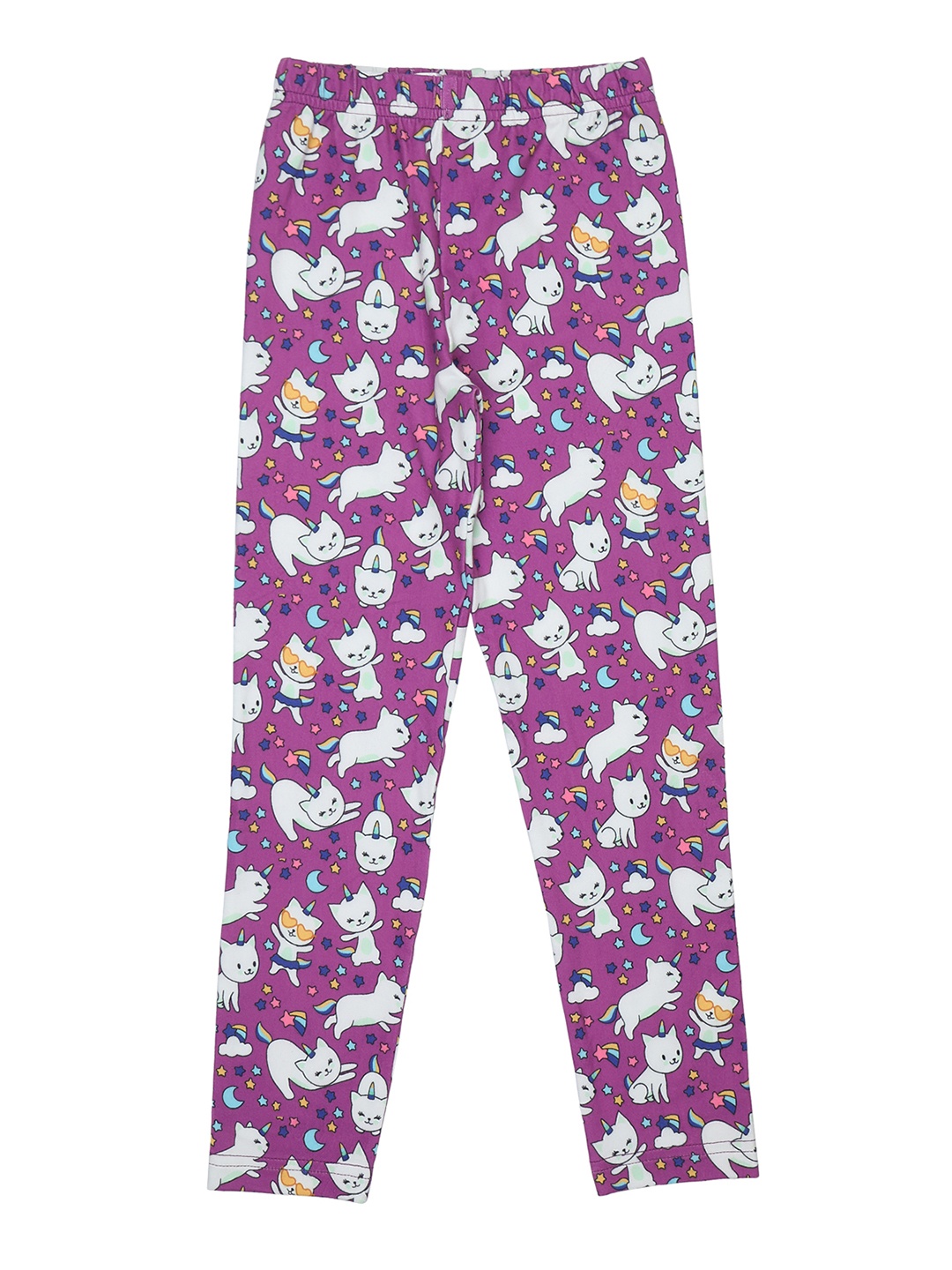 

Doodle Girls Printed Cotton Ankle-Length Leggings, Magenta