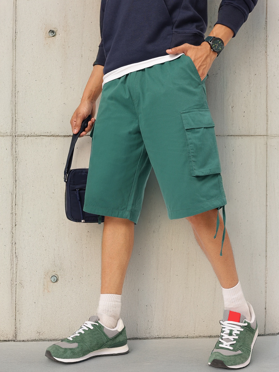 

Kook N Keech Men Everyday Utility Cargo Shorts, Green