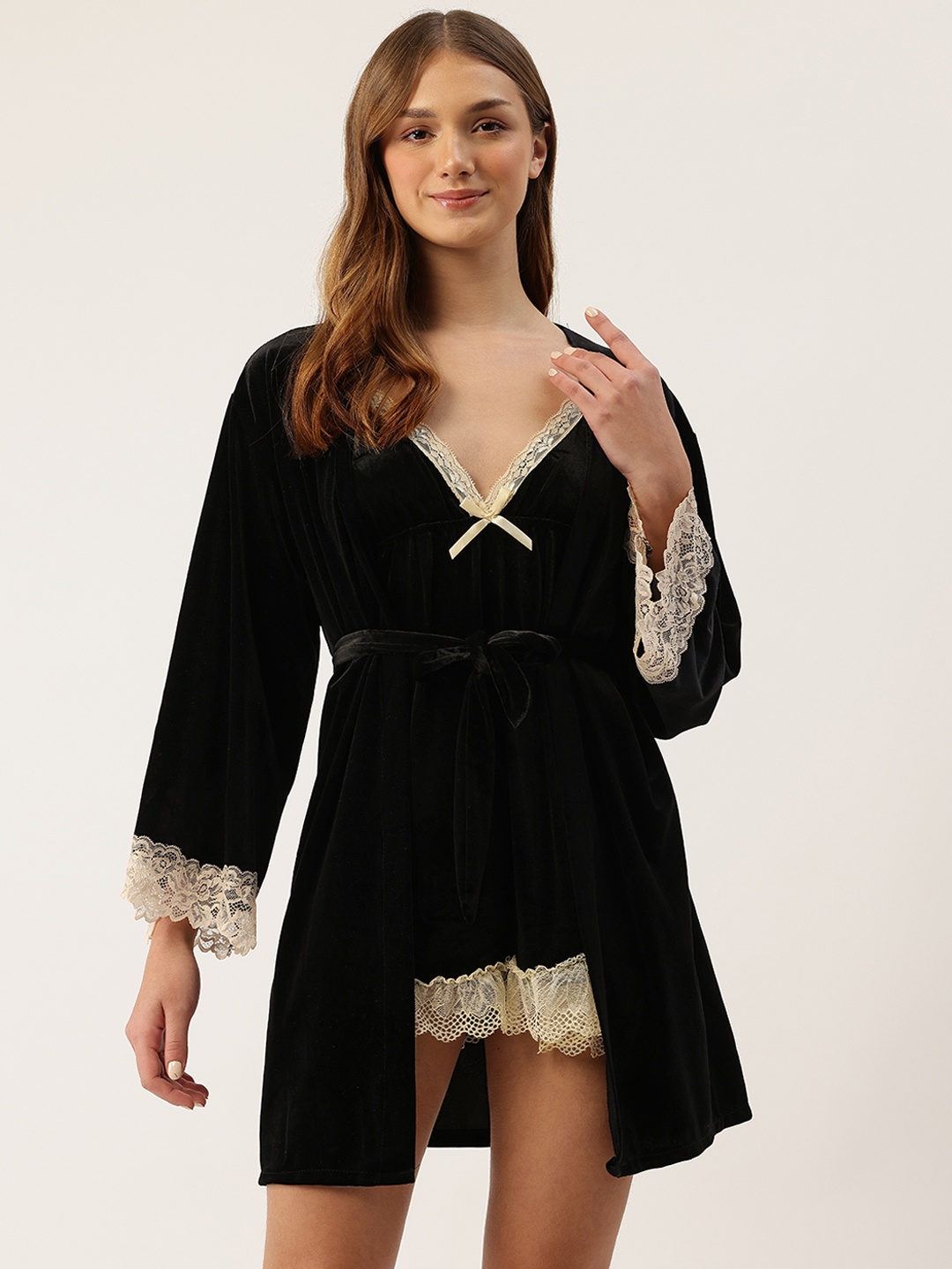 

Ms.Lingies Velvet Baby Doll, Black