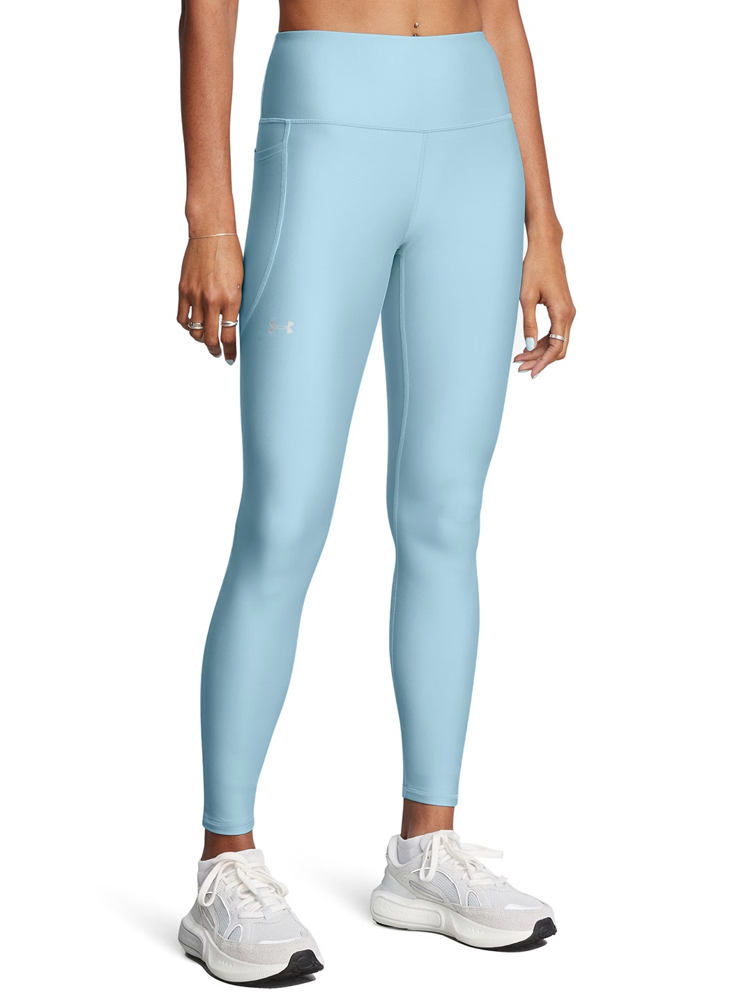

UNDER ARMOUR Women High-Rise Heat Gear Ankle Length Tights, Blue