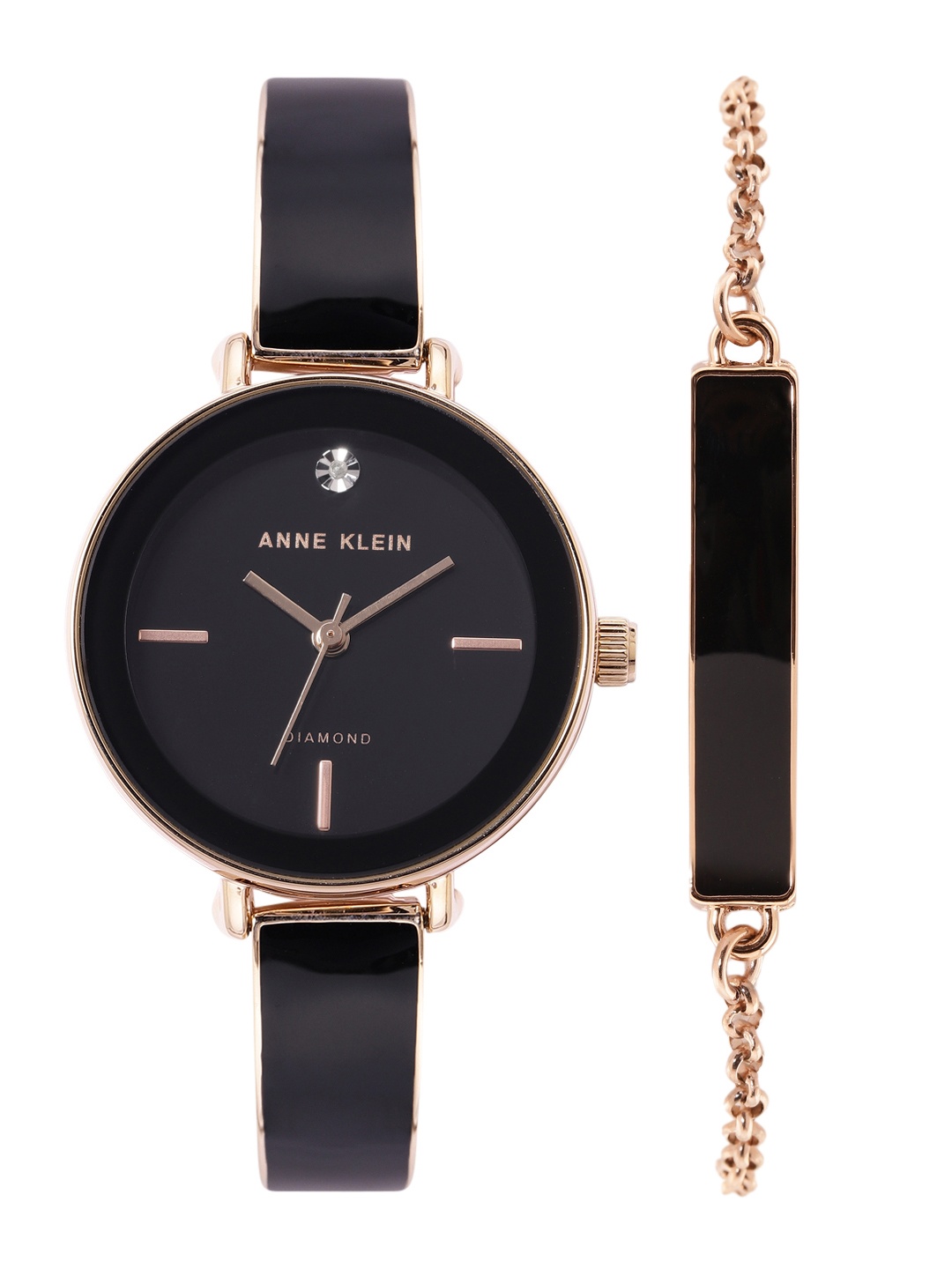 

ANNE KLEIN Women Bracelet Style Analogue Watch with Bracelet, Black