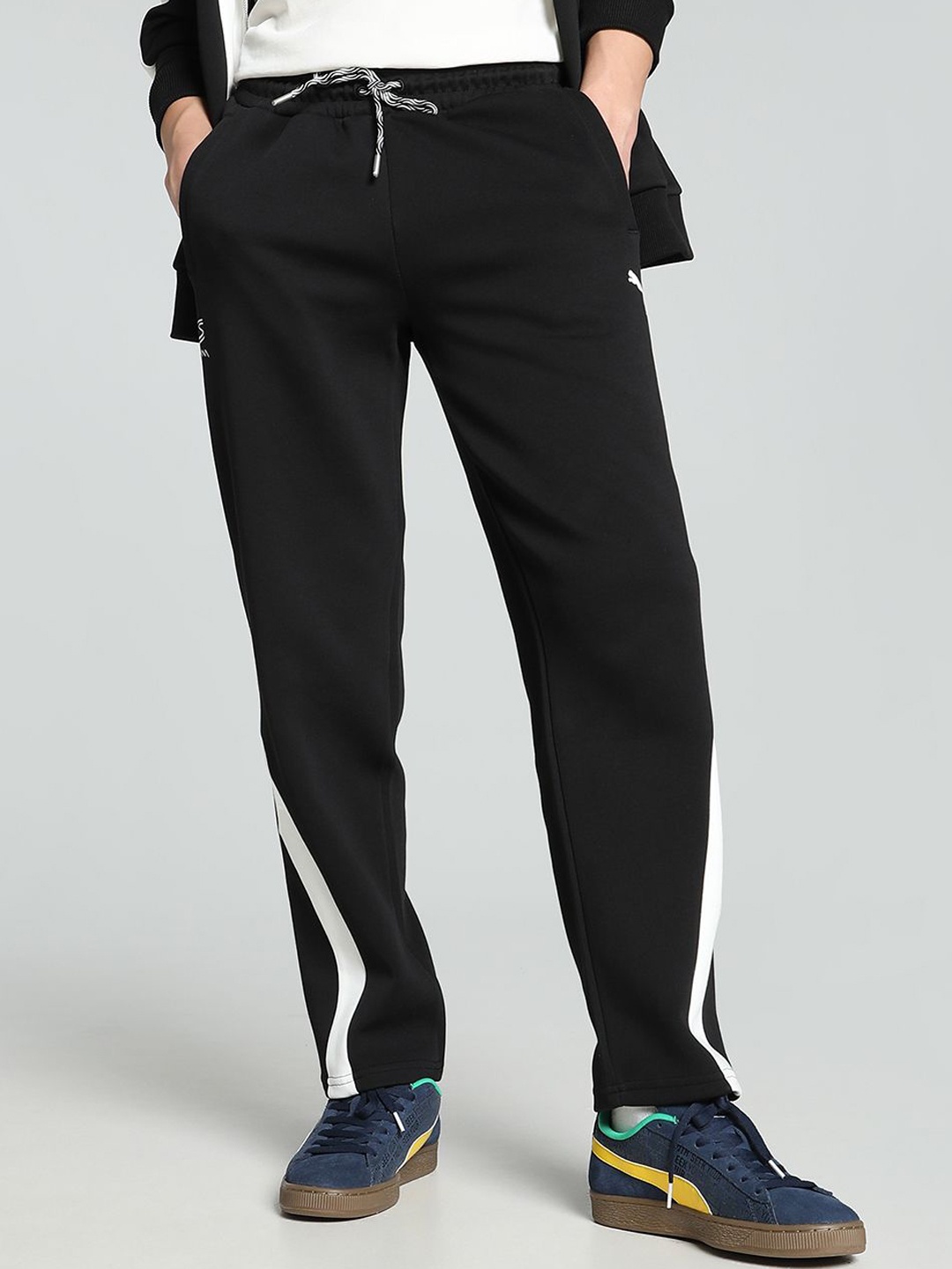 PUMA Motorsport SENNA A VIDA Archive Mid-Rise Track Pants, Black