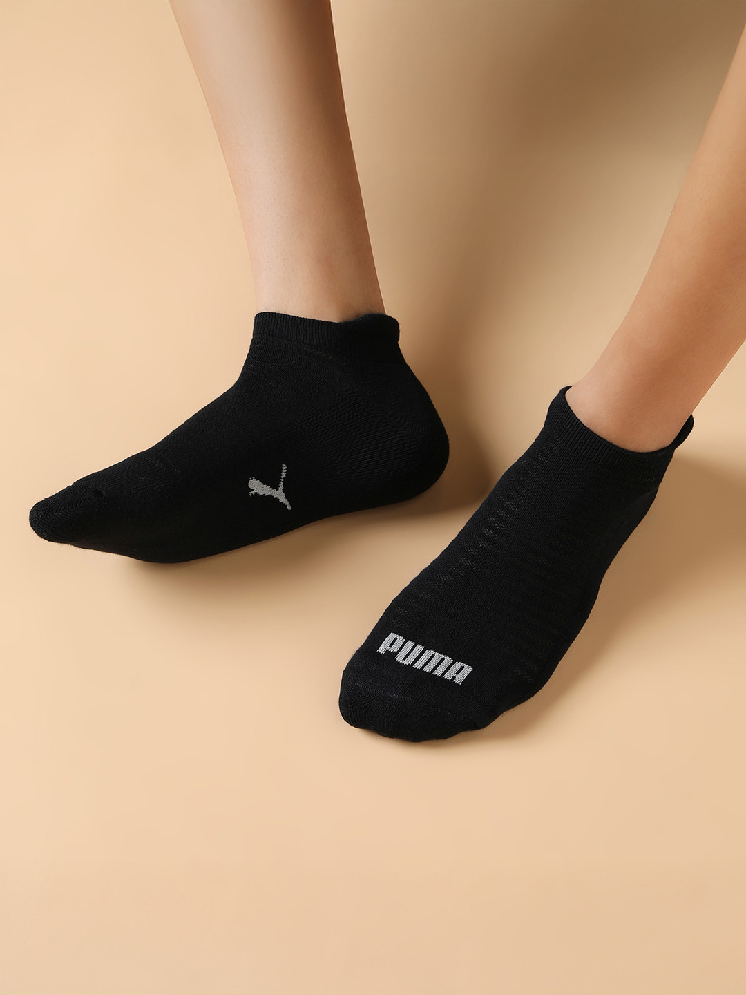 

Puma Unisex Pack Of 2 Cushioned Sneaker Ankle Length Socks, Black