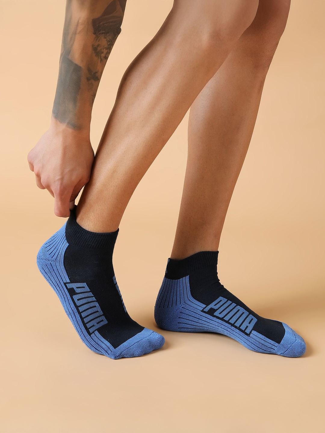 

Puma Multi-Sport Unisex Pack Of 2 Quarter Socks, Navy blue