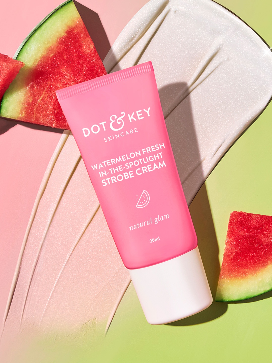 

DOT & KEY Watermelon Fresh In-The-Spotlight Strobe Cream - 30ml - Natural Glam, Peach