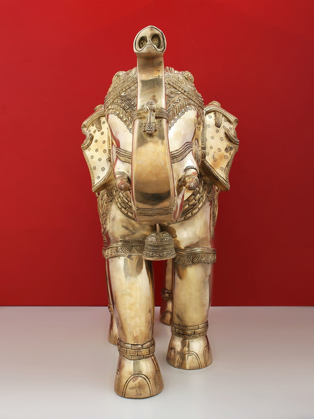 

Exotic India Gold-Toned Textured Figurine Showpiece