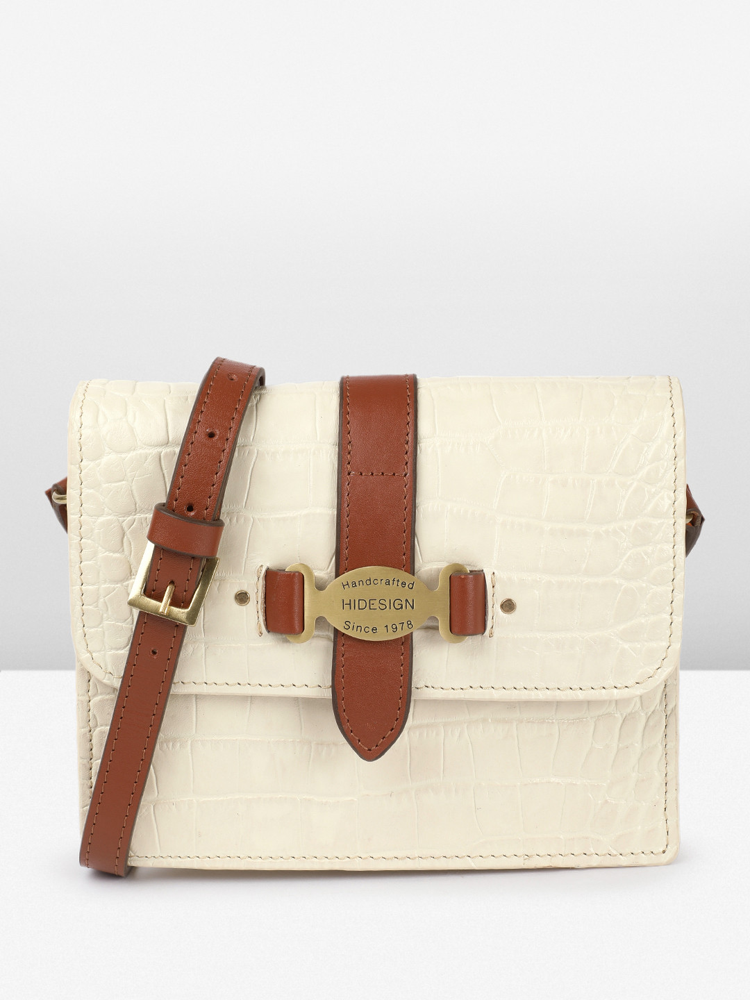 

Hidesign Santiago Animal Print Sling Bag, Beige