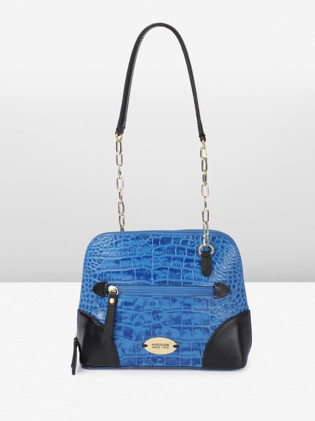 

Hidesign Heidi-Shiny Animal Print Shoulder Bag, Blue